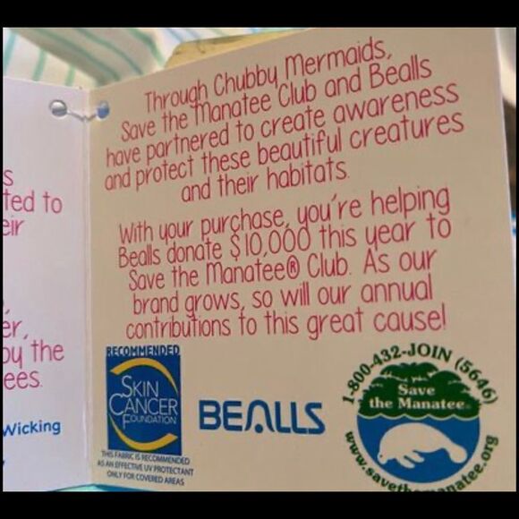 NWT CHUBBY MERMAID JUNIOR  STRIPED BLUE/WHITE TOP - Picture 10 of 10